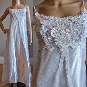 Vintage 90s Loralie Prom Dress Southern Belle Coquette Maxi Empire Regency 2